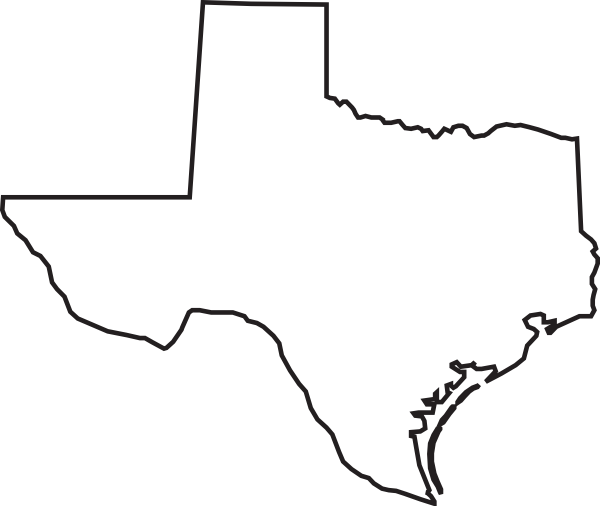 600x506 Texas Outline