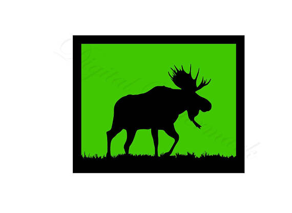 570x415 Moose Svg Amp Studio 3 Cut File Cutouts Files Logo Stencil