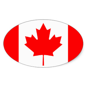 307x307 Custom Canadian Flag Stickers Zazzle.ca