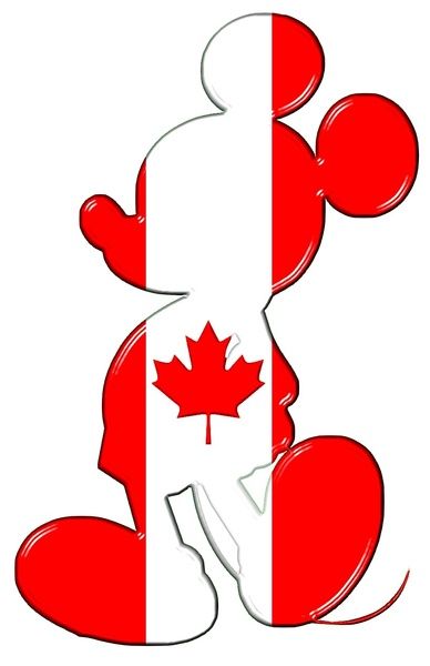 388x600 Disney Silhouettes. Mickey Flag Canada This One Is For You