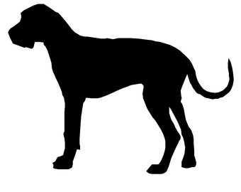 340x270 Shih Tzu Dog Silhouette Custom Die Cut Vinyl Decal Sticker