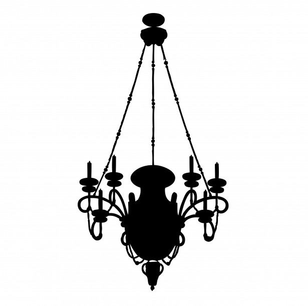 615x611 Chandelier Clipart Art