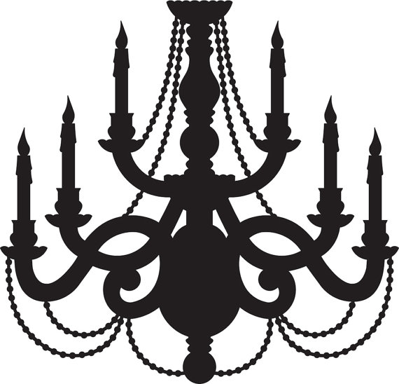 570x548 Chandelier Clipart