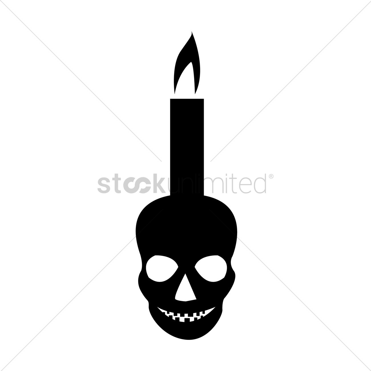 1300x1300 Candle Silhouette Vector Image