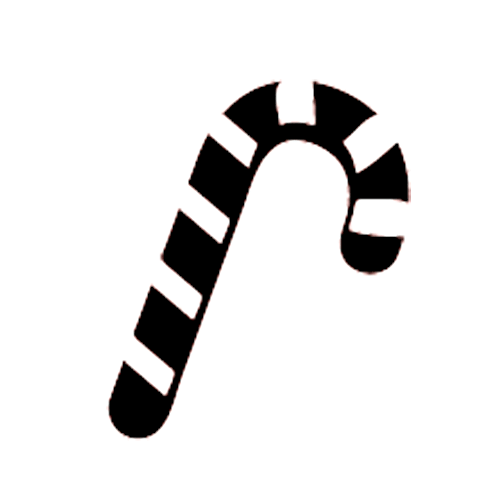 500x500 Cane Die Cut Vinyl Decal Pv948