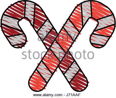 377x320 Silhouette Christmas Candy Stock Photo, Royalty Free Image