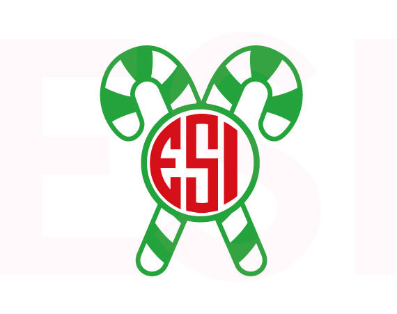 570x450 Candy Cane Svg Christmas Monogram Svg Christmas Svg Files