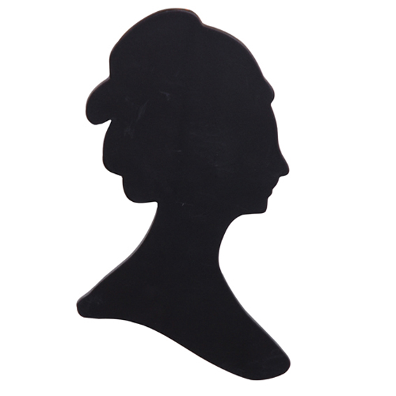 567x567 Victorian Lady Silhouette Wall Plaque