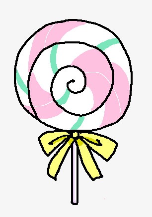 306x435 3d Cartoon Candy Silhouette, Hand Painted Food Material, 3d Candy