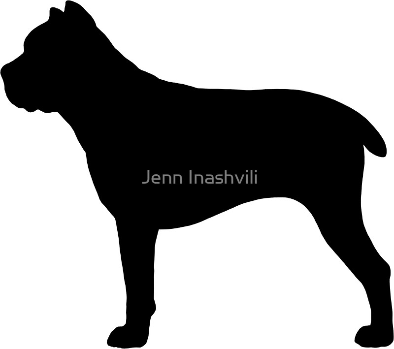 800x709 Cane Corso Silhouette(S) Stickers By Jenn Inashvili Redbubble