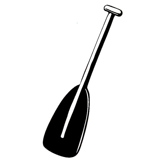 640x640 7.6cm14.7cm Interesting Canoe Paddle Silhouette Decor Vinyl Car