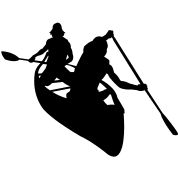 178x178 Silhouette Of Dog In A Canoe