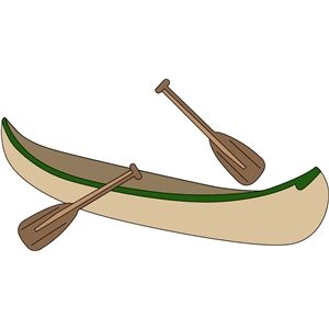300x300 Canoe And Paddles Canoes, Silhouette Design And Silhouette
