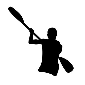 340x340 Free Silhouette Vector Icon, Water Sports