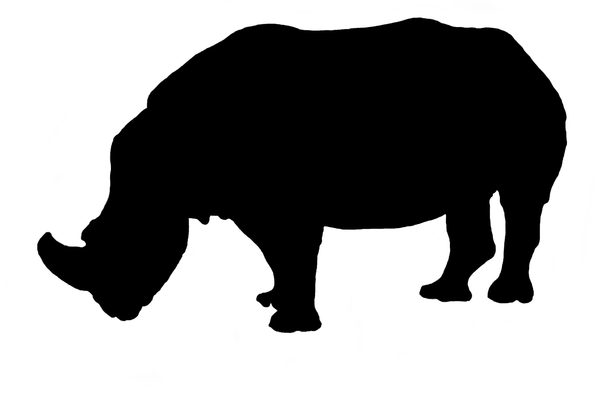 1920x1280 Rhino, Silhouette Free Stock Photo