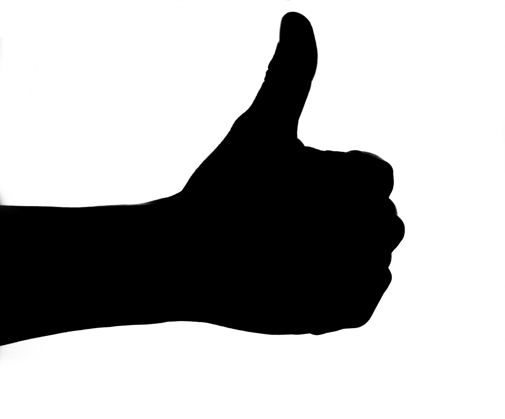 1920x1595 Silhouette Of Thumb Up Hand Free Stock Photo