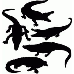 236x236 Alligator Crocodile Silhouette Vector Graphics Silhouette Clip