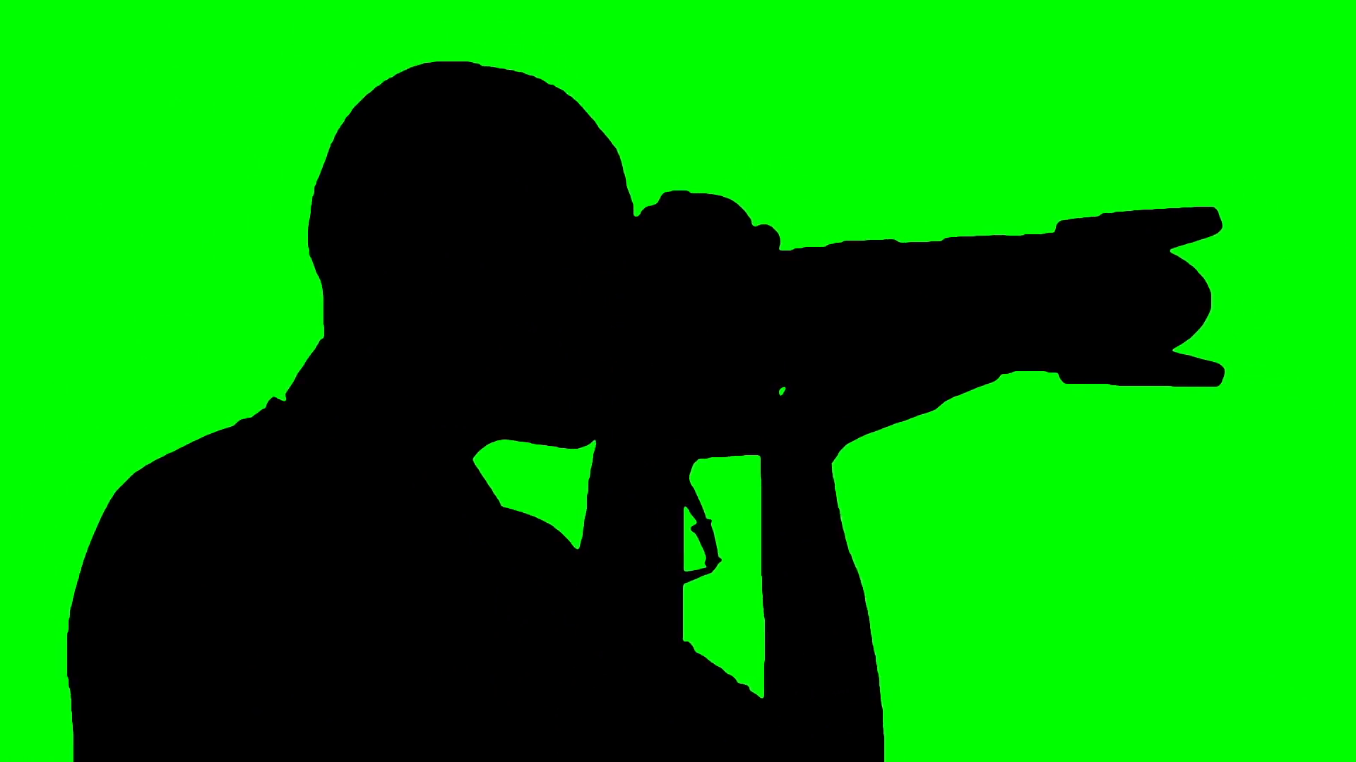 1920x1080 Black On White Silhouette Of A Photographer With High Speed