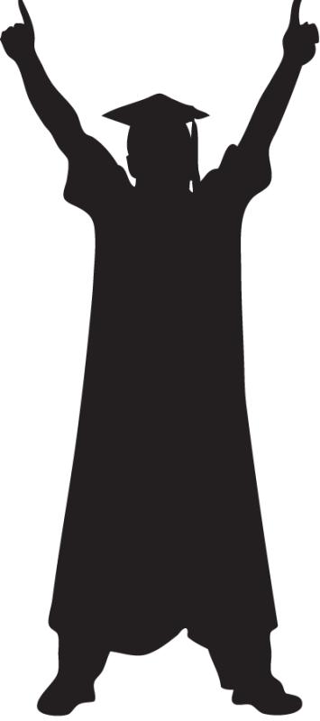 Cap And Gown Silhouette at GetDrawings | Free download