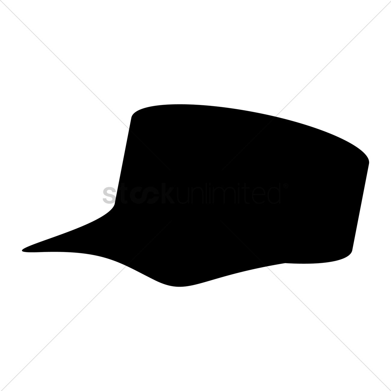 1300x1300 Cap Silhouette Vector Image