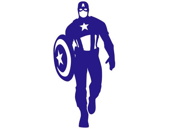 570x428 Captain America Silhouette Paper Ephemera Stencil By Rinipapercuts