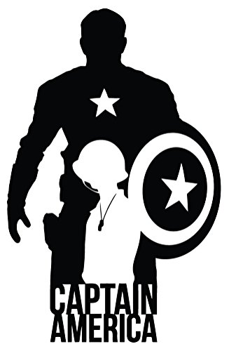 327x500 Captain America The Movie Silhouette Car Truck Window Laptop