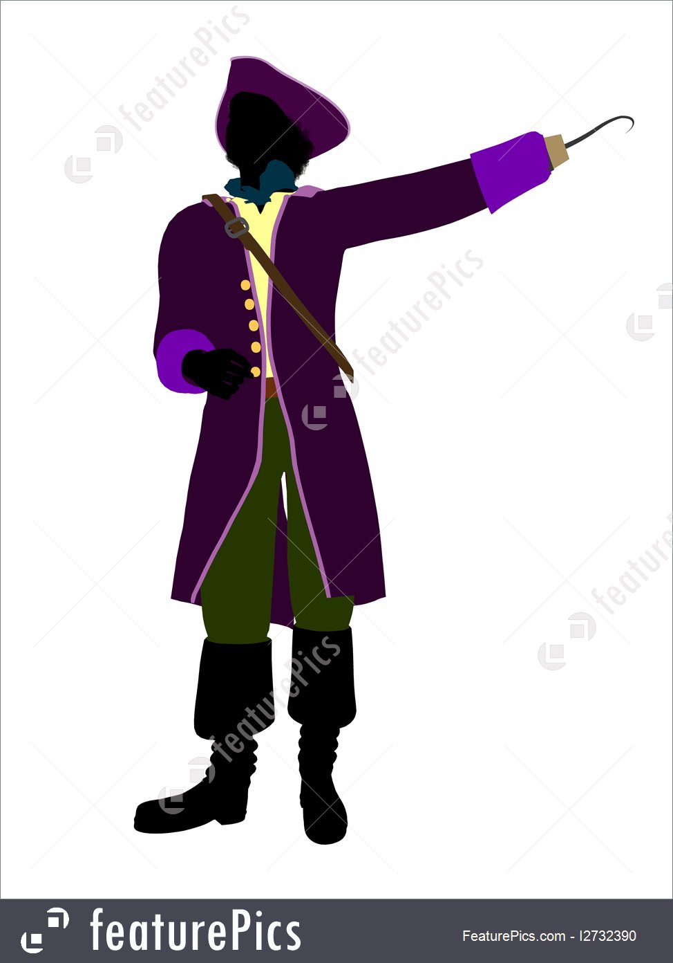 974x1392 People Captain Hook Silhouette