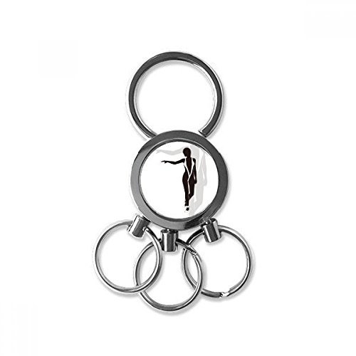 500x500 Hot Beauty Woman Underwear Silhouette Stainless Steel Metal Key