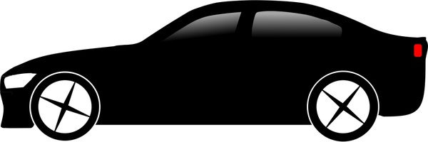 600x200 Car Design Sketch Illustration With Silhouette Style Free Vector
