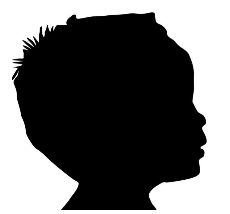 744x693 Profile Silhouette. Custom Made. Valentine's Day. Mother's Day