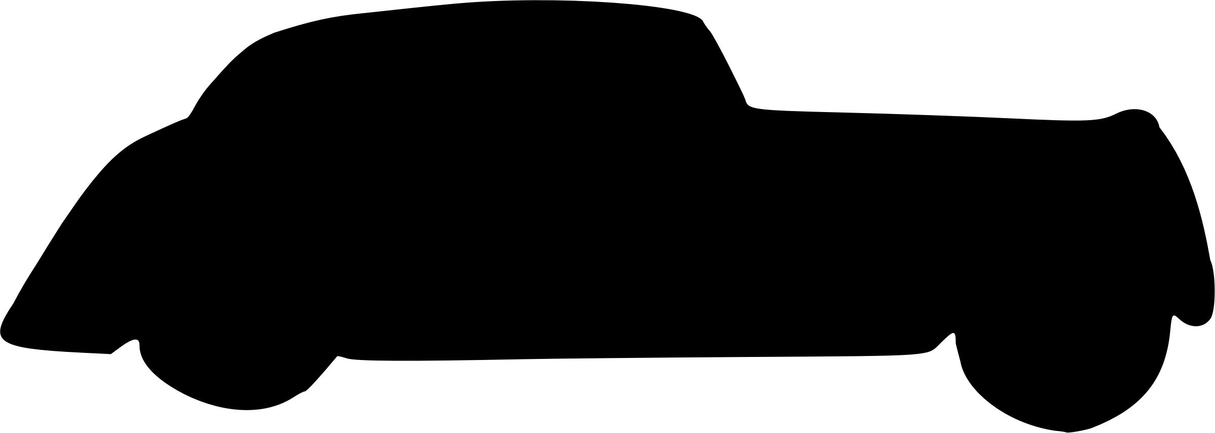 2393x854 Car Silhouette 4 Icons Png