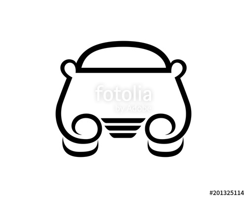 500x400 Front Looking Of Car Silhouette Stock Image And Royalty Free