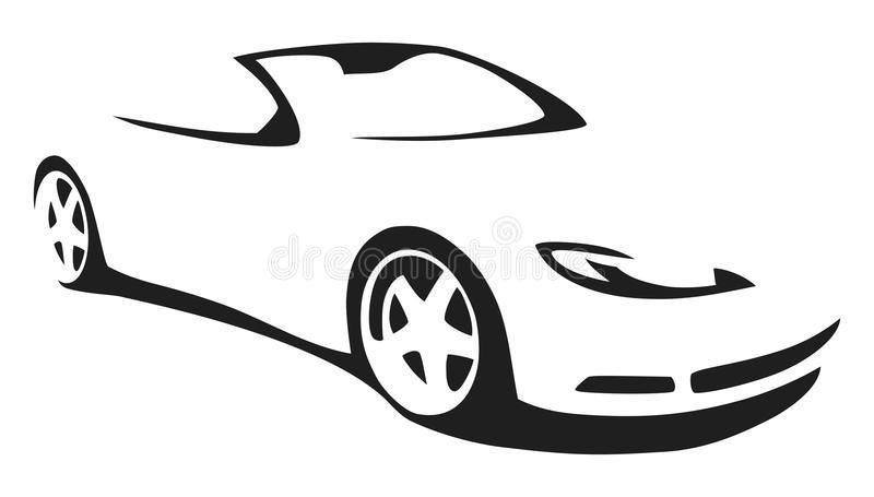 800x455 Sports Car Silhouette Clipart