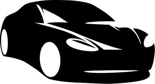 499x271 Modern Car Silhouette Vector Premium Clipart