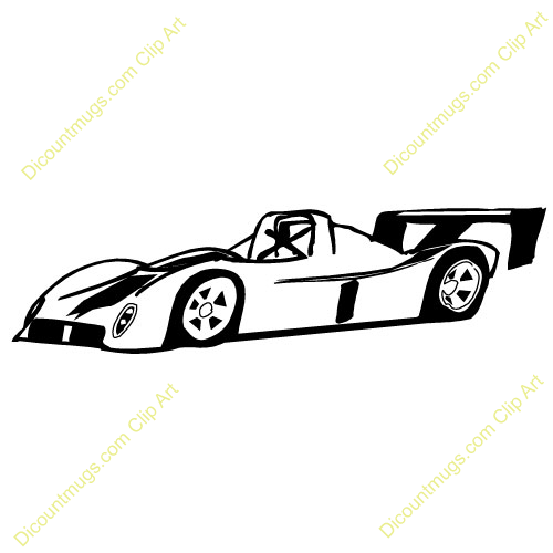 500x500 Race Car Clipart Silhouette