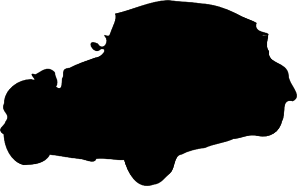 600x377 Old Style Car Silhouette Clip Art