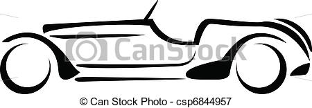 450x156 Car Silhouette. Car Silhouette On White Background Vector. Vectors