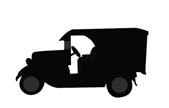 550x354 Vintage Classic Cars Silhouette Vector Car Silhouette, Vintage