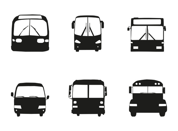572x422 Bus Car Silhouette Front Vector Free Vector Download In Ai