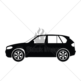 325x325 Car Silhouettes, Vector Gl Stock Images