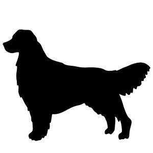 300x300 New Golden Retriever Silhouette Sticker Dog Show Breed Decal