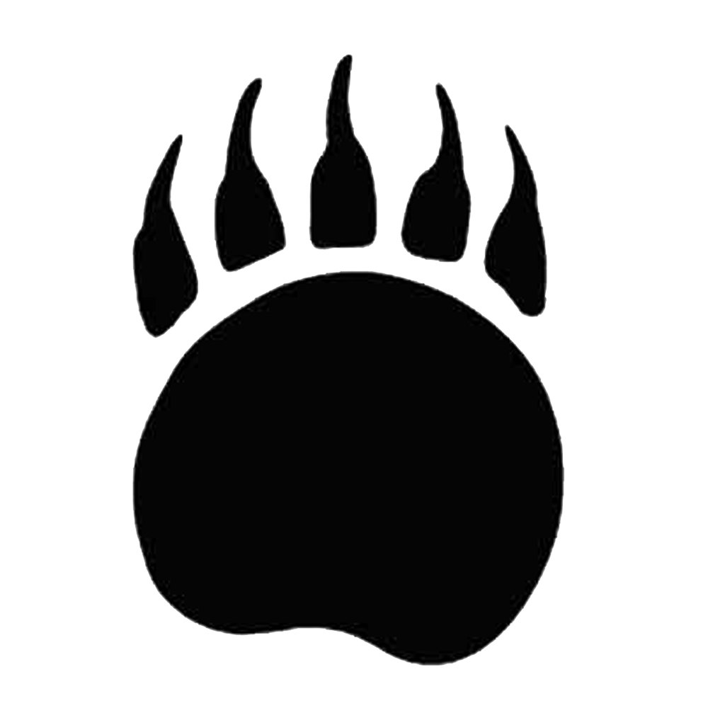 1000x1000 Bear Paw Print