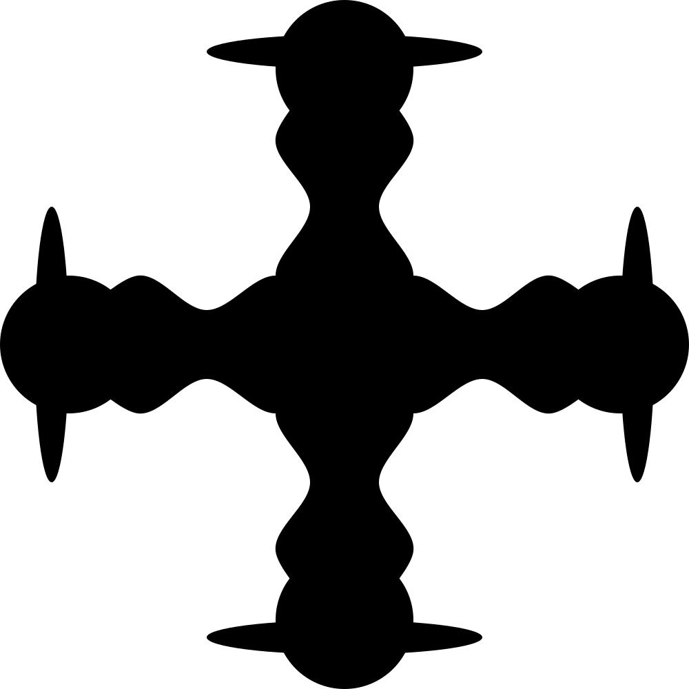 1000x1000 Cardinal Cross (Lxix) Clipart