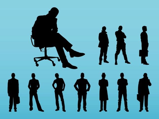 646x483 Businessmen Corporate Vector Image Collection With Many