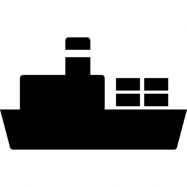 626x626 Ship With Cargo Silhouette Icons Free Download