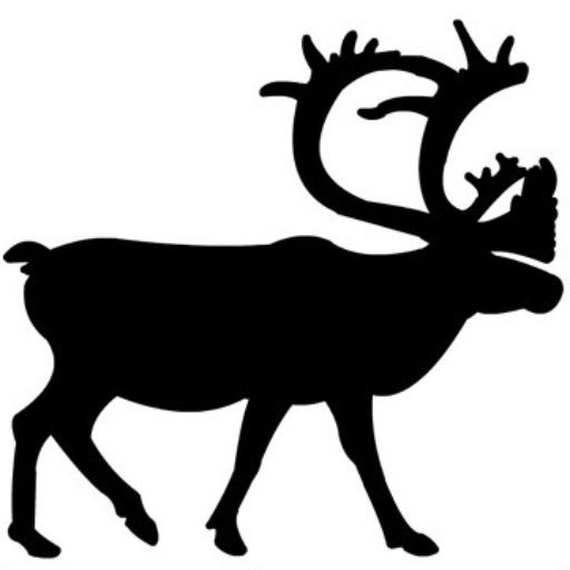 Caribou Silhouette at GetDrawings | Free download