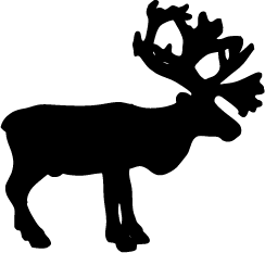 244x233 Reindeer Silhouette Silhouette Of Reindeer