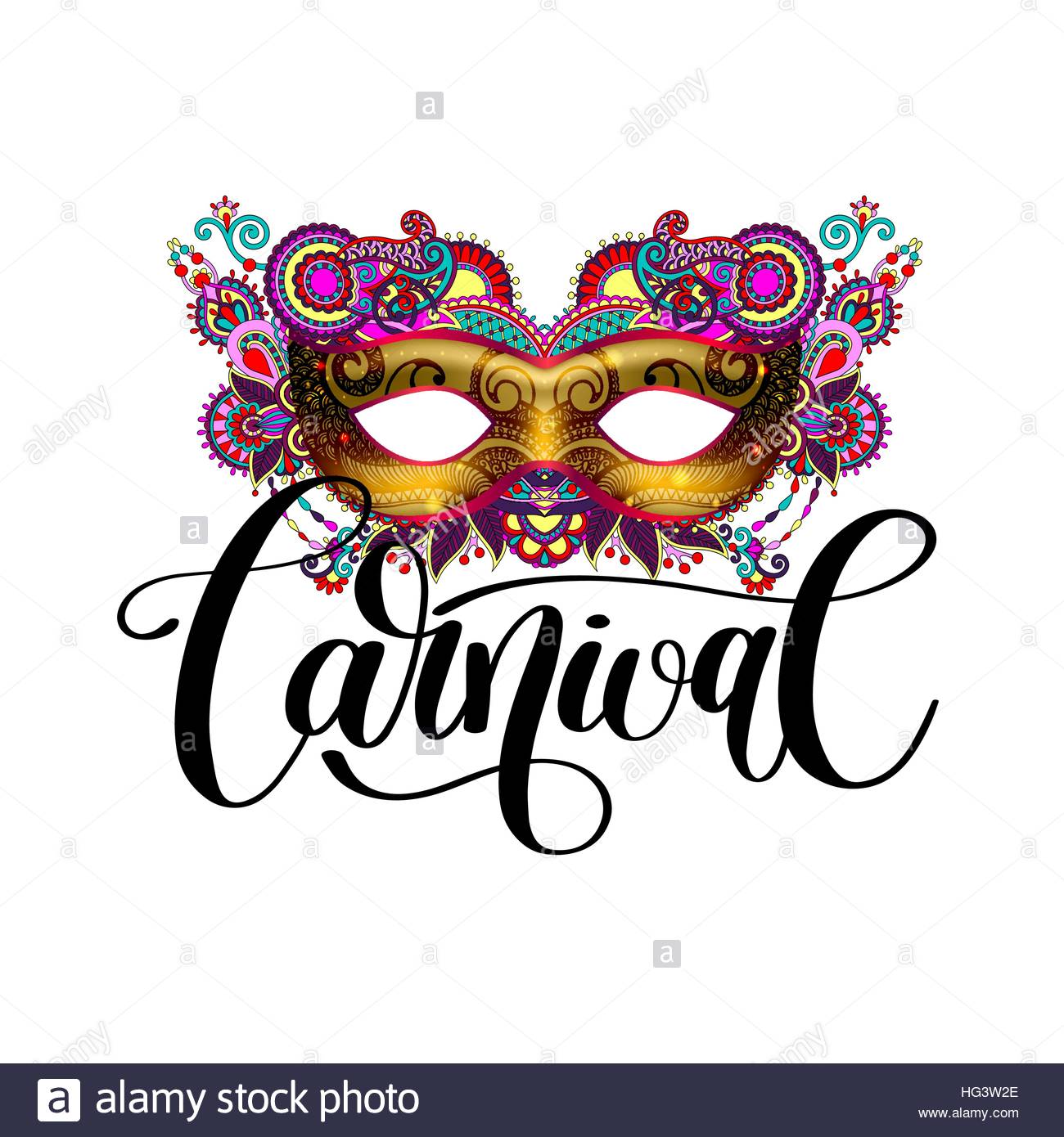 1300x1390 Carnival Mask Silhouette With Ornamental Floral Feather And Hand