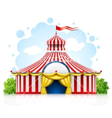 380x400 Silhouette Clip Art Circus Tent