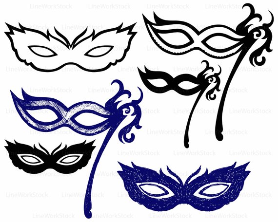 570x456 Carnival Masks Svgcarnival Clipartmasks Svgcarnival Silhouette